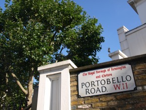The famous Portobello Rd street sign