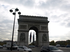 The lovely and busy Arc de Triomphe