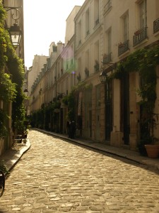 One of the many pretty streets in paris